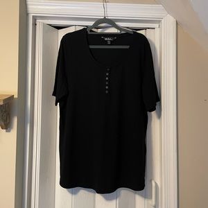 Ulla Popken Black Top. Very Soft! Like New!
